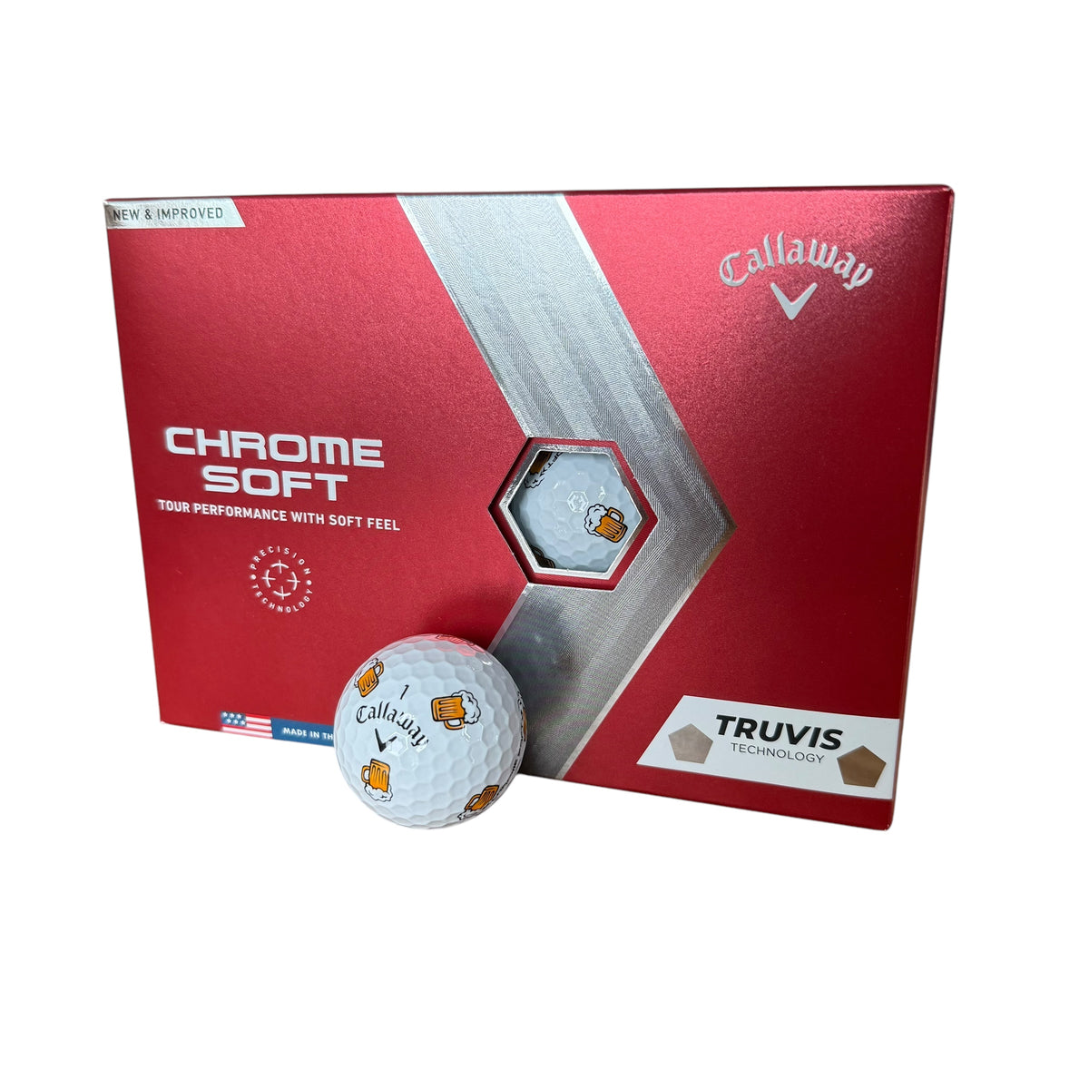 Callaway Chrome Soft Truvis Prior Gen. Golf Balls - Beer Day Beer Day
