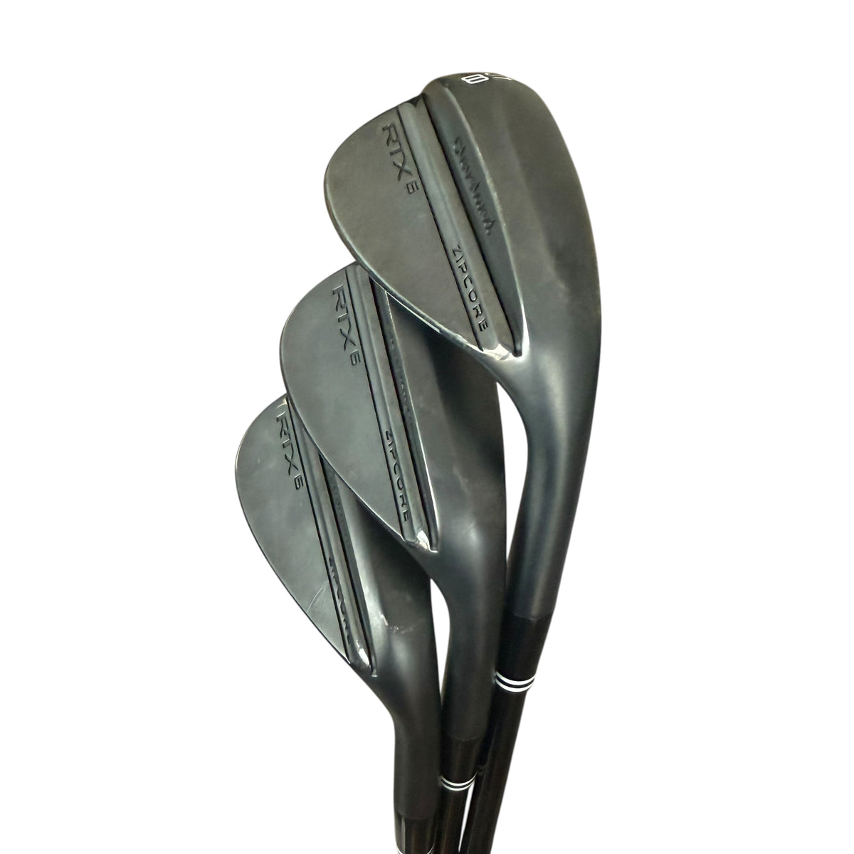 Cleveland RTX 6 Zipcore Black Satin Wedge Set - 50.10° / 54.10° / 58.10° - Indoor Demo