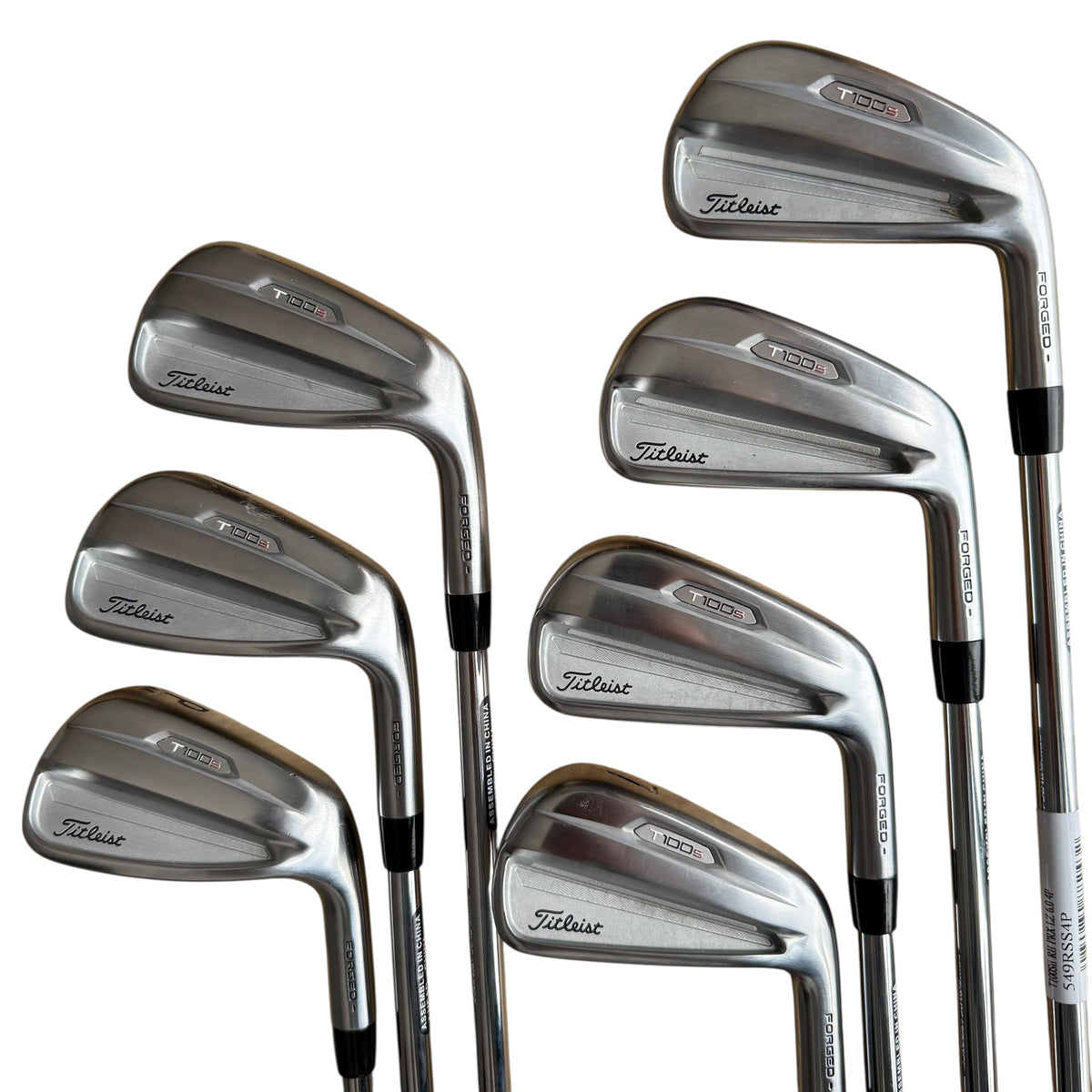 Titleist T100Sii Iron Set - Steel - 4-PW - Demo Right Stiff Steel - Project X LZ 120g