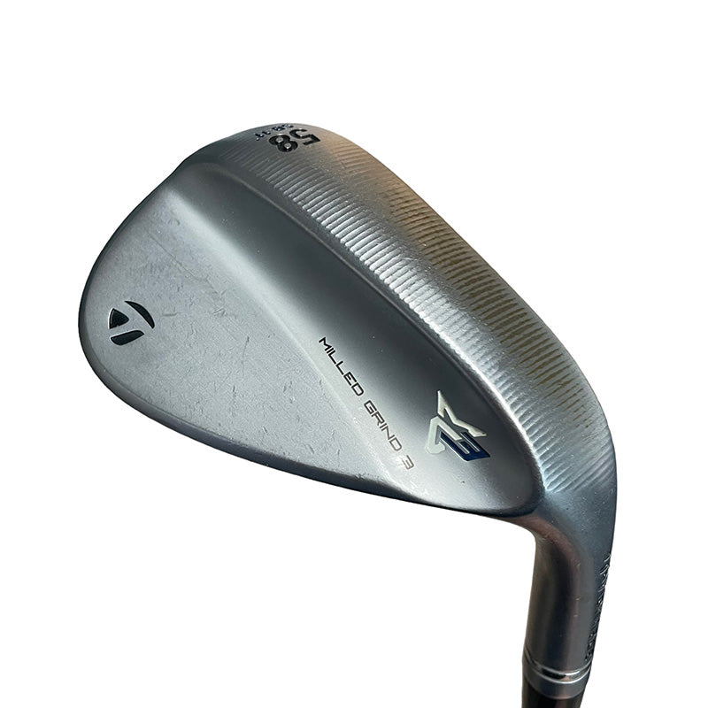 TaylorMade Milled Grind 3 Chrome RAW Wedge - Used wedge Taylormade Right 58.11 SB Dynamic Gold Tour Issue S400