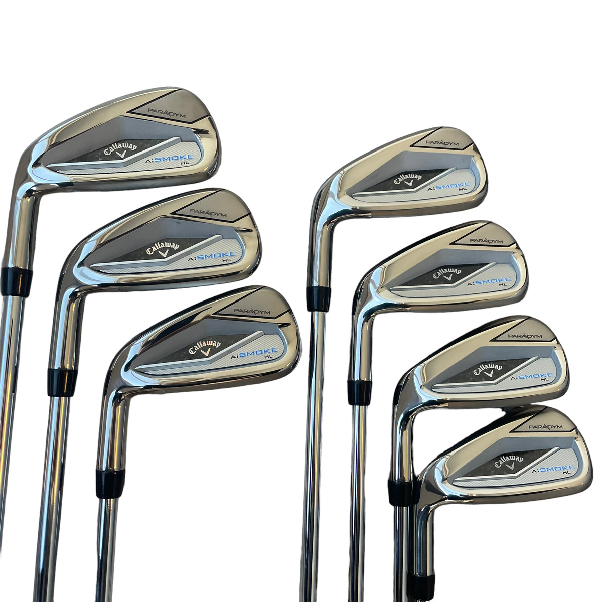 Callaway Paradym Ai Smoke HL Iron Set - 5-PW, AW - Store Display Demo Iron set Callaway Left Regular Steel - TRUE TEMPER ELEVATE 95 MPH