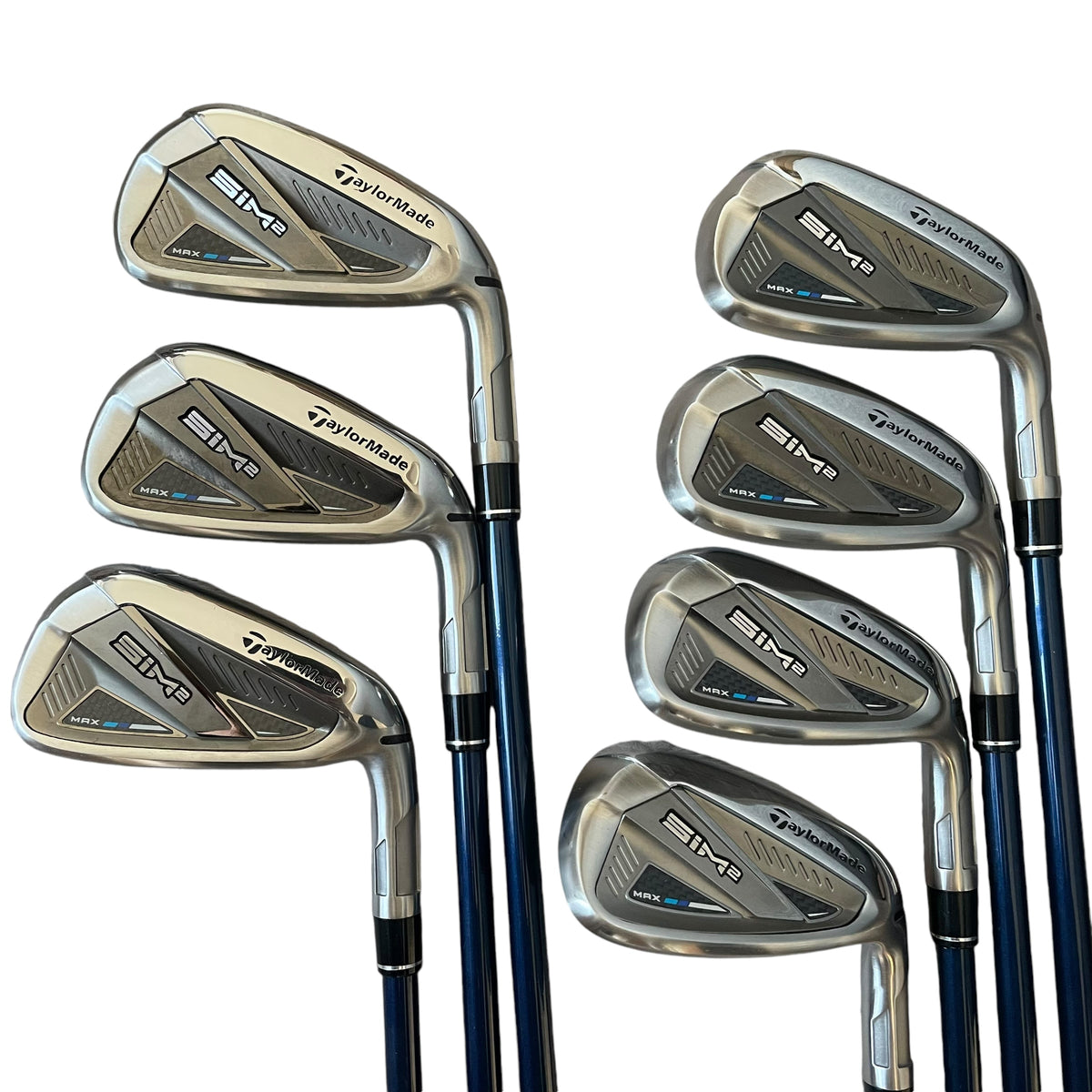 TaylorMade SIM2 Max Iron Set - 5-PW, AW - Graphite Shafts - Used Iron set Taylormade Right Regular Ventus Blue 6