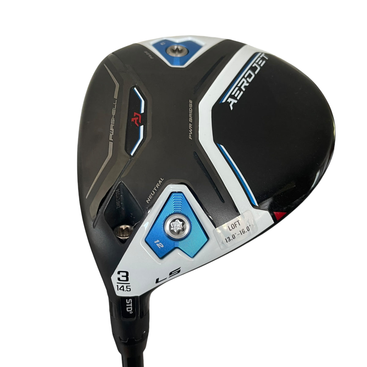 Cobra AeroJet LS Fairway Wood - Indoor Demo Fairway Wood Cobra Right Stiff 3W (14.5*) - Mitsubishi Kai&#39;Li White 70