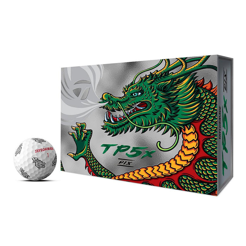 TaylorMade TP5x PIX Dragon Golf Balls - Limited Edition Golf Balls Taylormade   