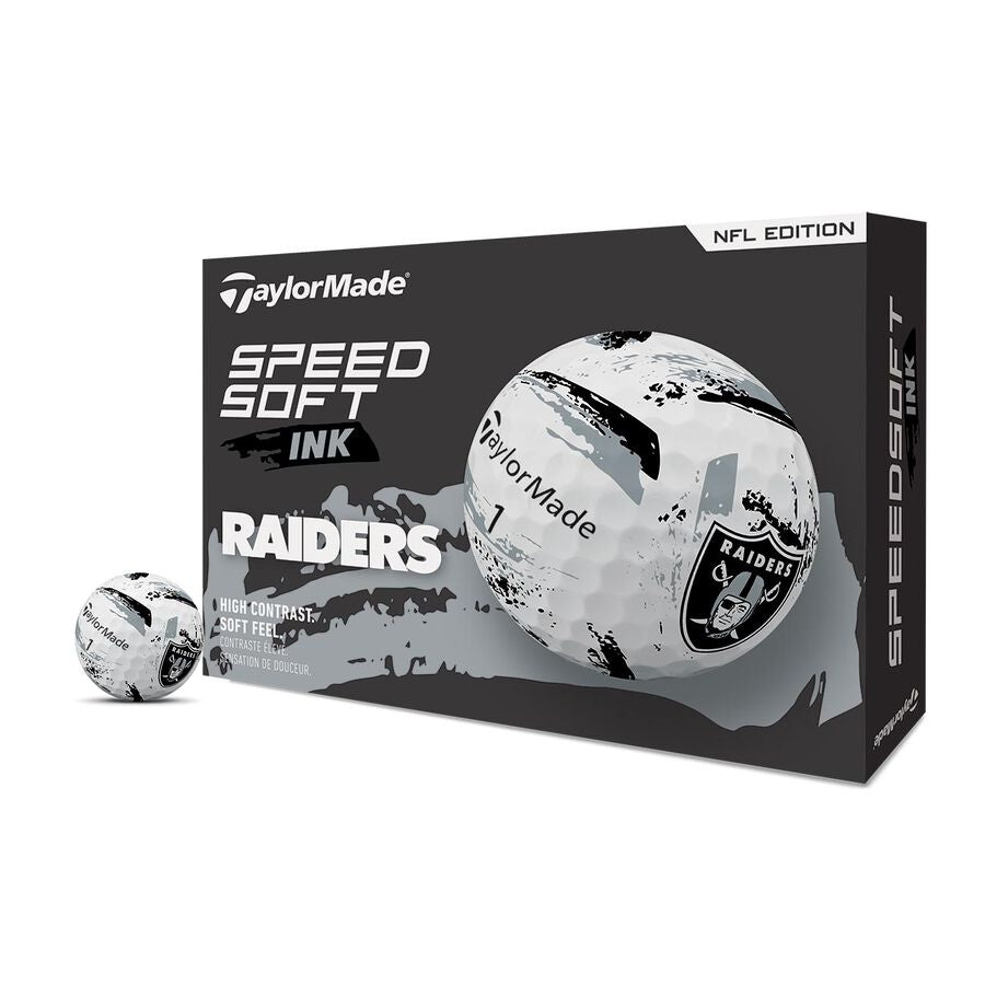 TaylorMade x NFL SpeedSoft Golf Balls Las Vegas Raiders