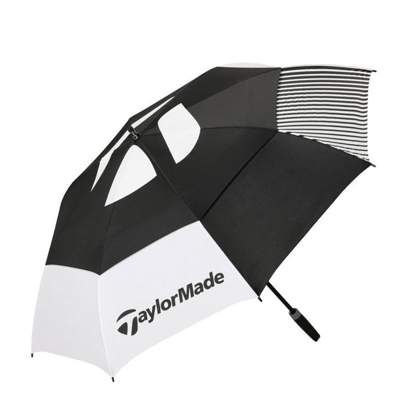 TaylorMade Tour Double Canopy Umbrella 64" Black White