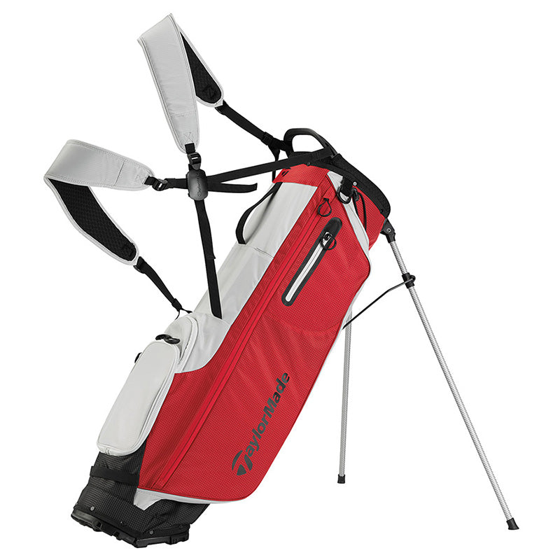 TaylorMade FlexTech SuperLite Golf Bag Stand Bag Taylormade Silver/Red  