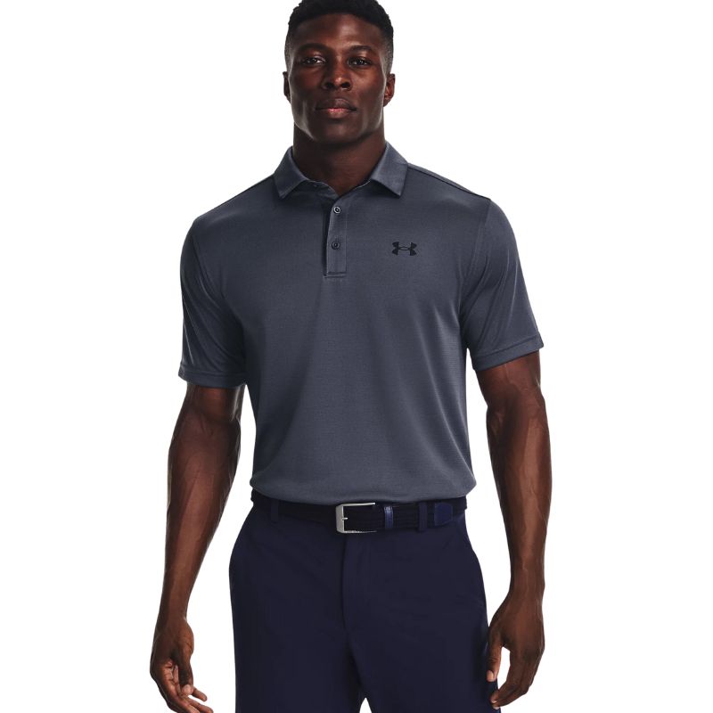 Under Armour Tech Golf Polo Men&#39;s Shirt Under Armour Grey SMALL 