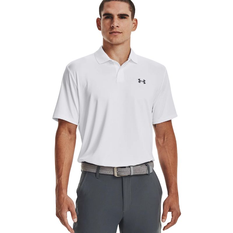 Under Armour Matchplay Golf Polo Men&#39;s Shirt Under Armour White SMALL 
