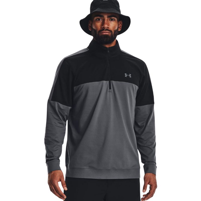 Under Armour Storm Midlayer 1/2 Zip Men&#39;s Sweater Under Armour Pitch Grey/Black SMALL 
