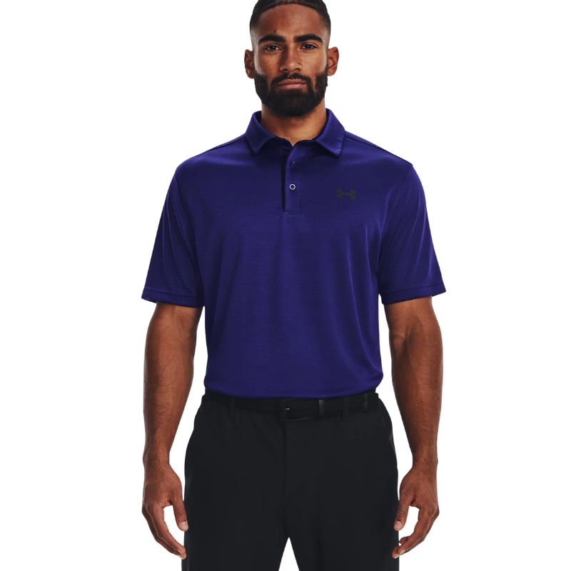 Under Armour Tech Golf Polo Men&#39;s Shirt Under Armour Sonar Blue SMALL 