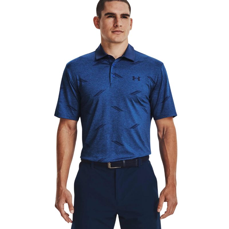 Under Armour Playoff Deuces Jacquard Polo Men&#39;s Shirt Under Armour Navy SMALL 