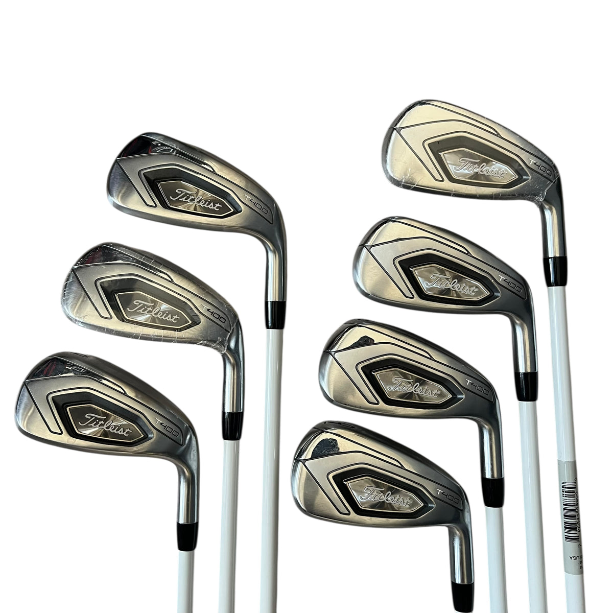 Titleist Women&#39;s T400 Iron Set - 6-PW, GW, AW - Graphite - Indoor Demo Ladies Mitsubishi Fubuki MV 44