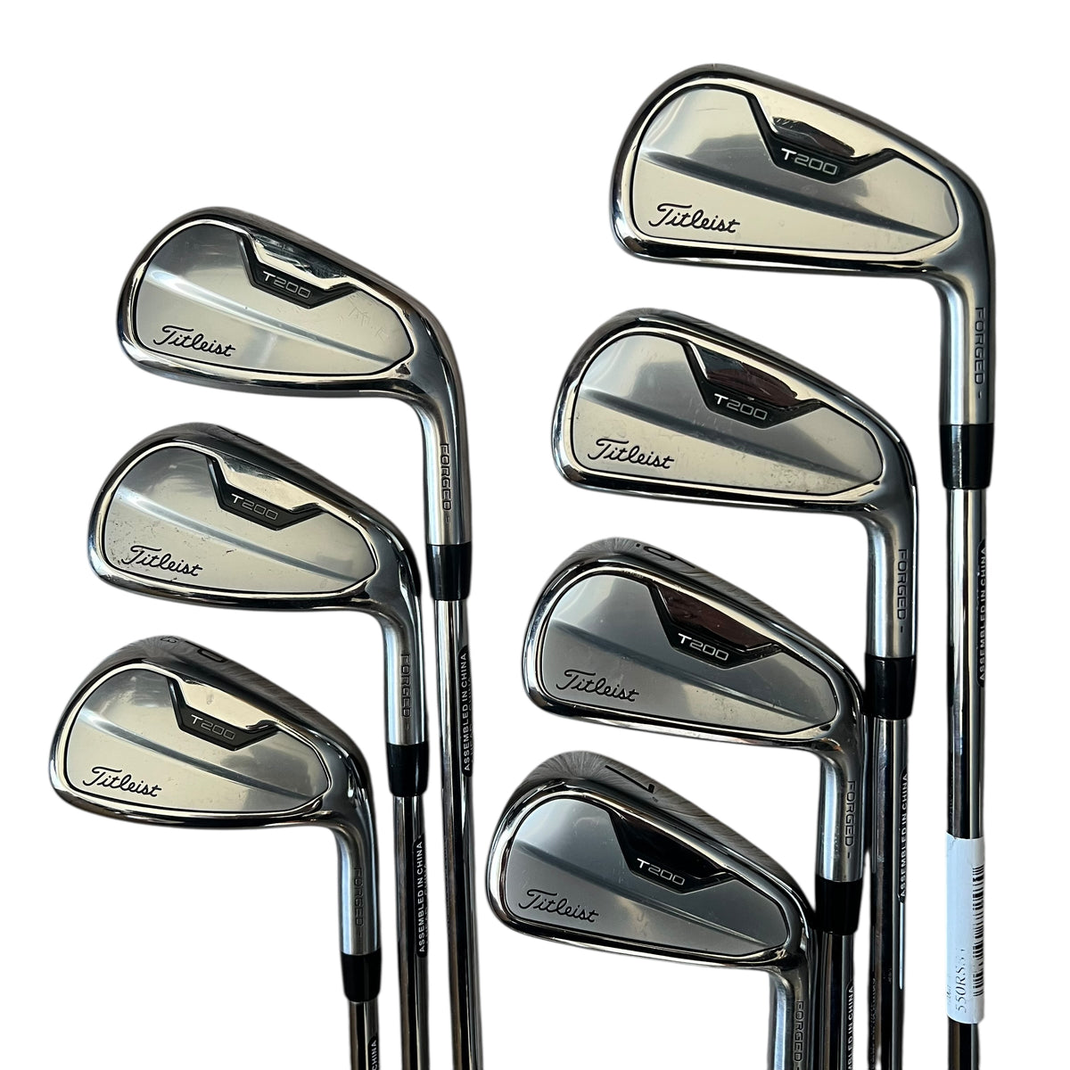 Titleist T200ii Iron Set - 4-PW - Demo Stiff Steel - TT AMT Black S300