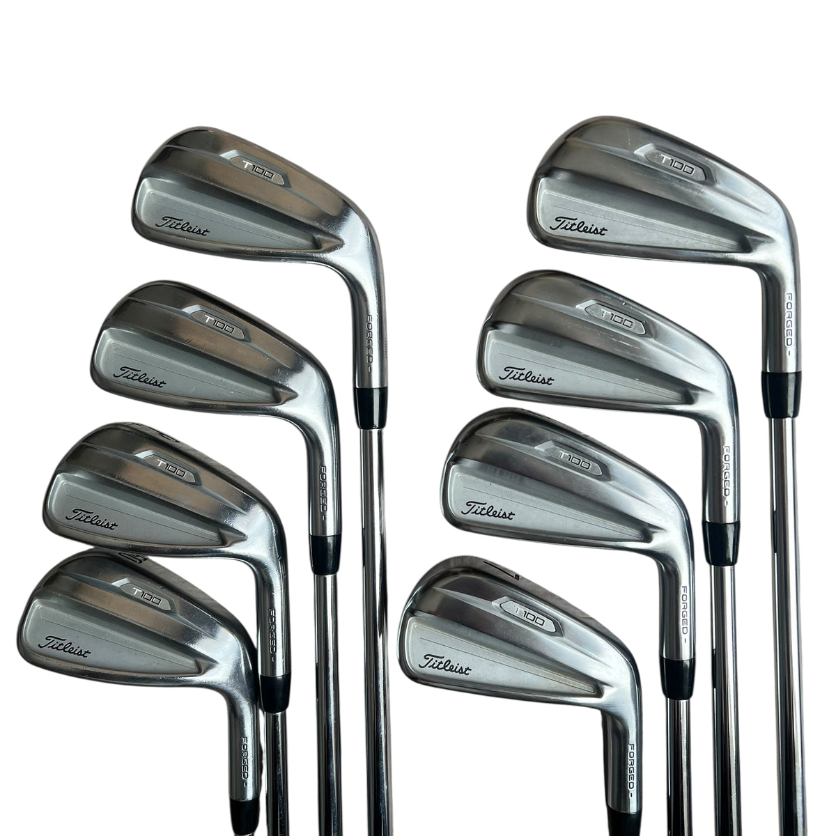 Titleist T100ii Iron Set - Steel - 4-PW, GW - Demo Right X-Stiff Steel - Project X Rifle 6.5 (1° FLAT)