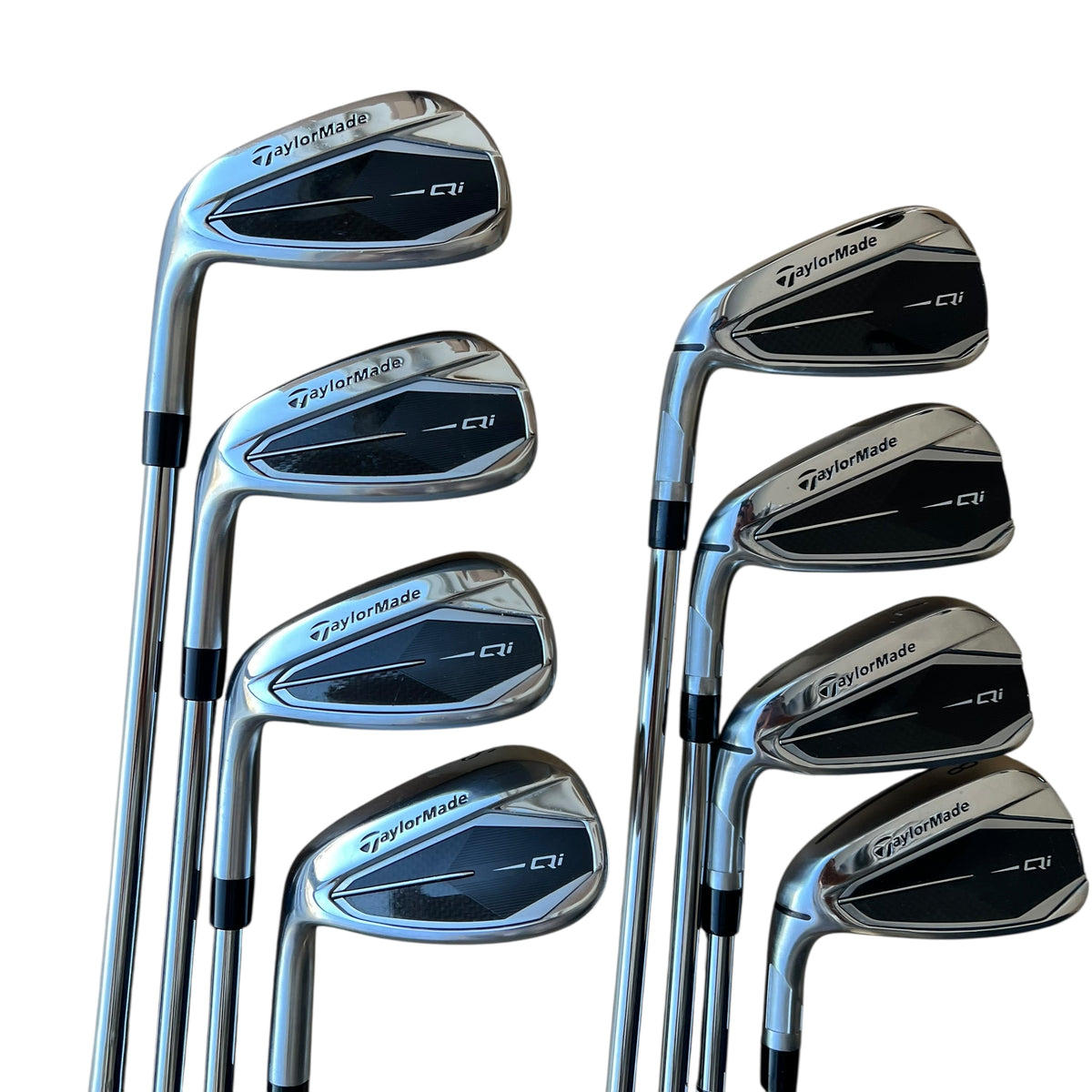 TaylorMade Qi Iron Set - 5-PW, AW, SW - Indoor Demo Left Steel - KBS MAX 85g