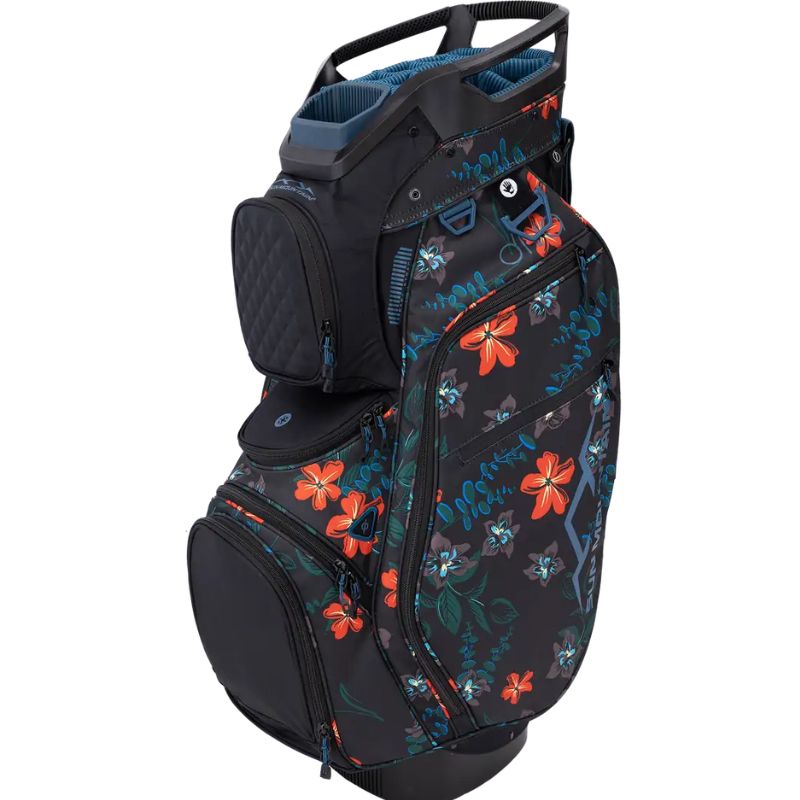Sun Mountain 2024 Women&#39;s DIVA Cart Bag Cart bag Sun Mountain Black/Tropic Flower  