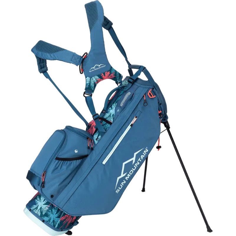 Sun Mountain 2024 Women&#39;s 3.5 14-Way Stand Bag Stand Bag Sun Mountain Palm/Spruce/Coral  