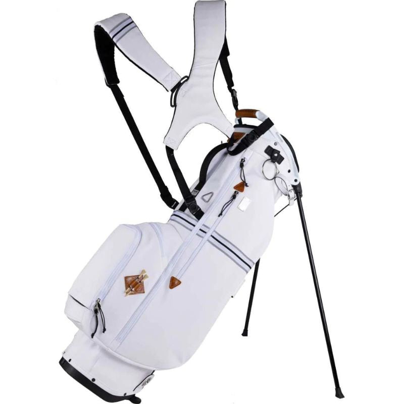 Sun Mountain 2023 Mid-Stripe 14-Way Stand Bag Stand Bag Sun Mountain White  