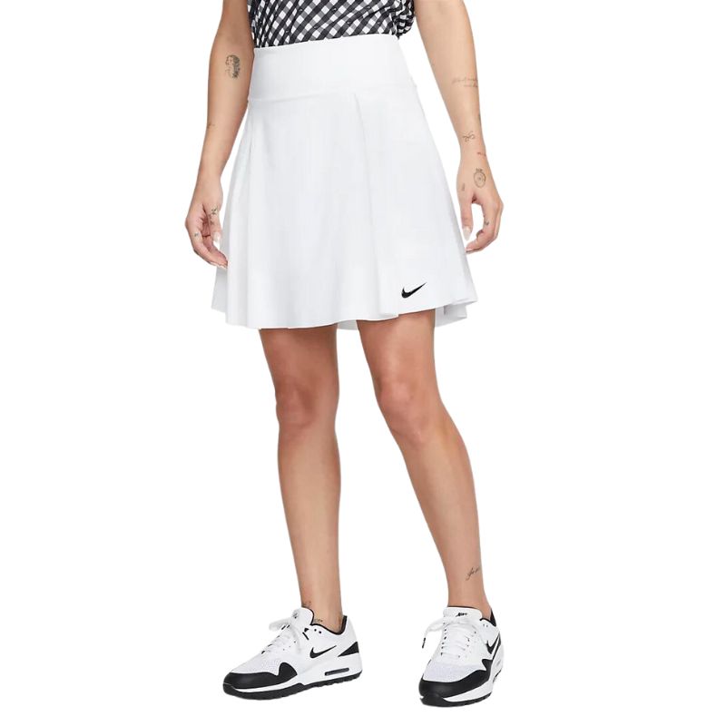 Nike Women&#39;s Dri-FIT Advantage Golf Skirt - Long Women&#39;s Skort Nike White SMALL 