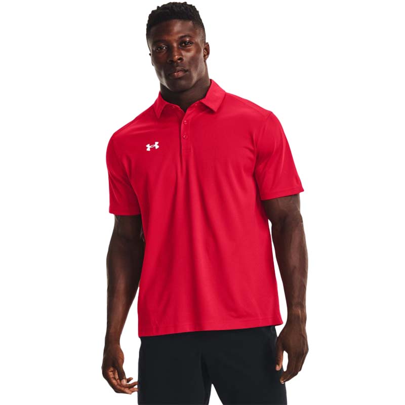 Under Armour Tech Team Polo Men&#39;s Shirt Under Armour Red SMALL 