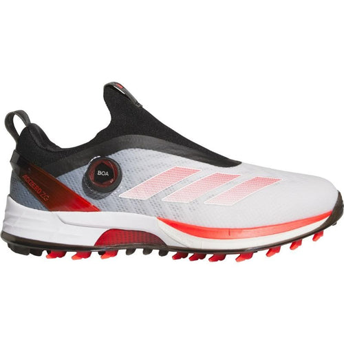 adidas Adizero ZG BOA Spikeless Golf Shoes Cloud White Lucid Red Core Black Medium