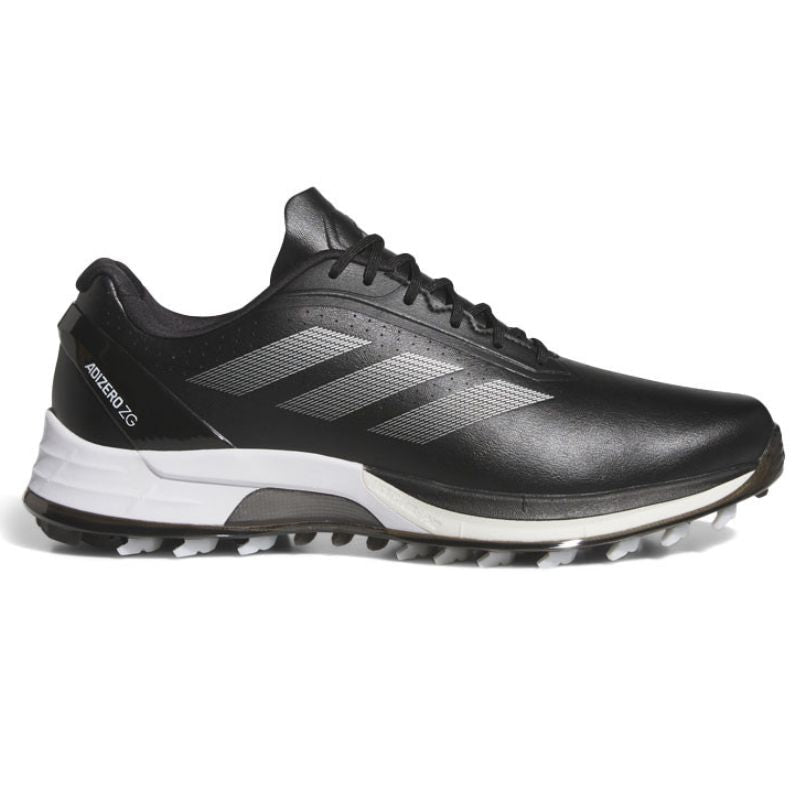 adidas Adizero ZG Spikeless Golf Shoes Black Silver Metal Lucid Lemon Medium