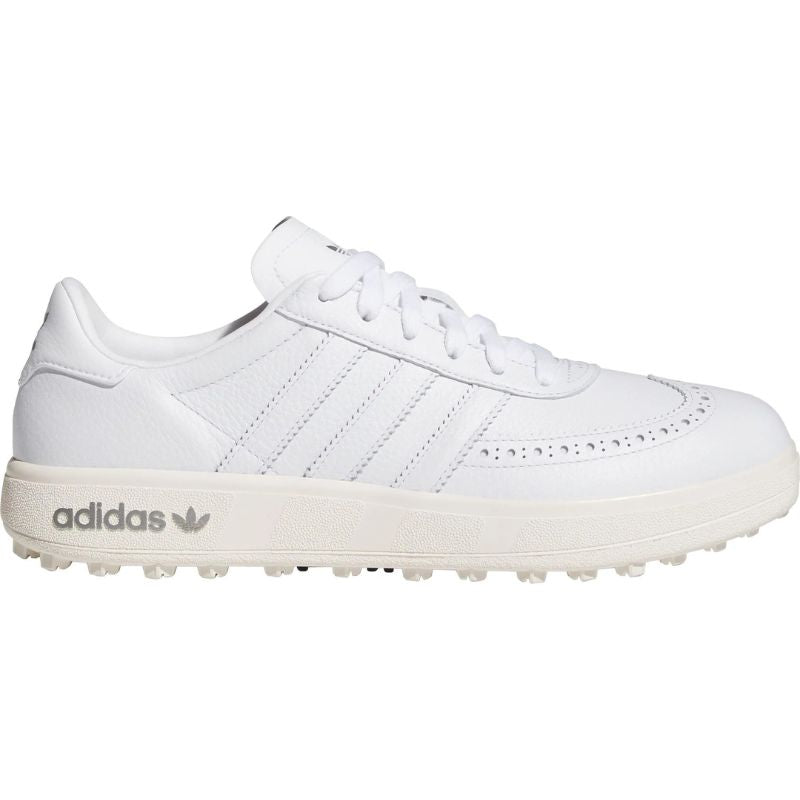 adidas CourseCup Spikeless Golf Shoes Cloud White Iron Metallic Off White Medium