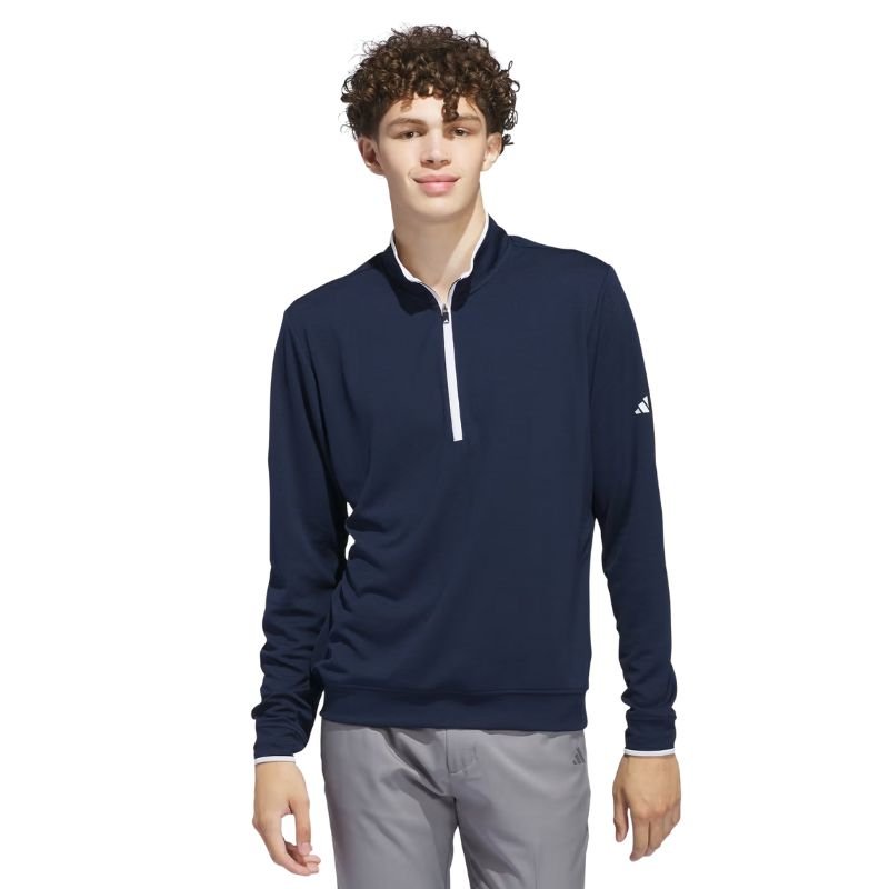adidas Lightweight Half-Zip Sweater Navy