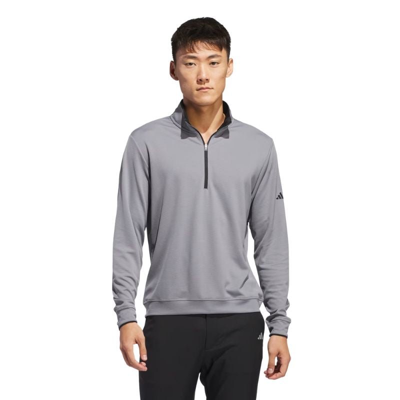 adidas Lightweight Half-Zip Sweater Grey