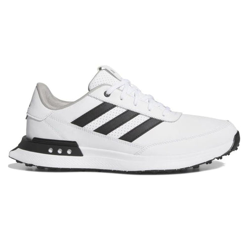 adidas S2G 24 Leather Spikeless Golf Shoes Cloud White Core Black Grey Two Medium