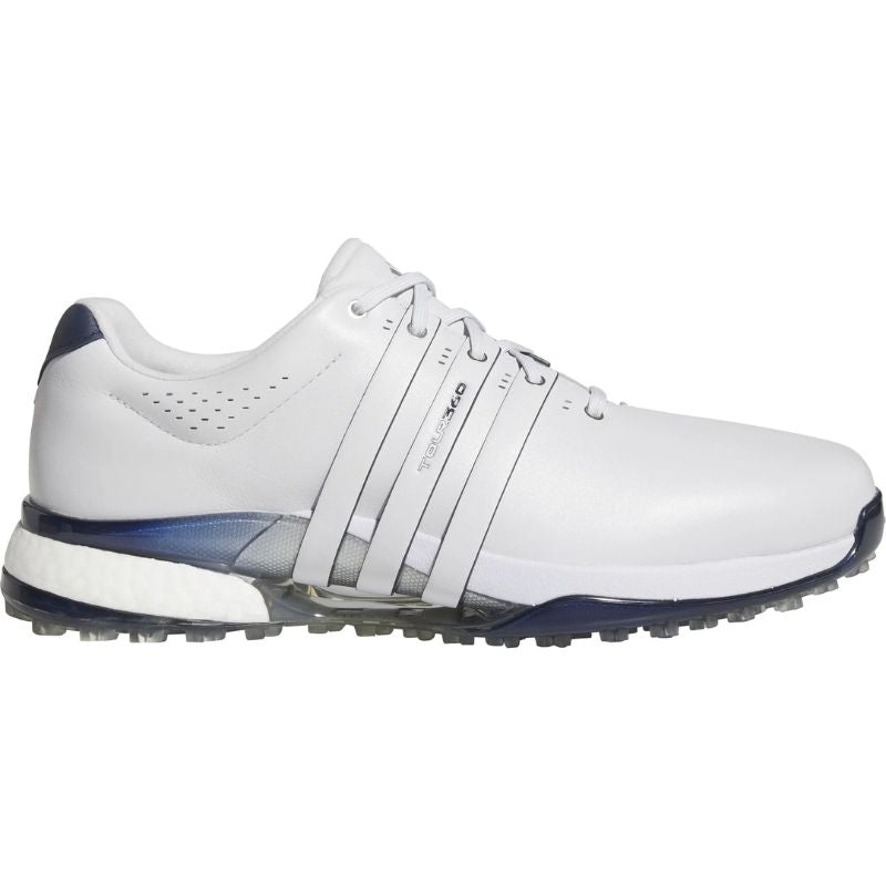 adidas Tour360 25 Spikeless Golf Shoes Dash Grey Collegiate Navy Medium