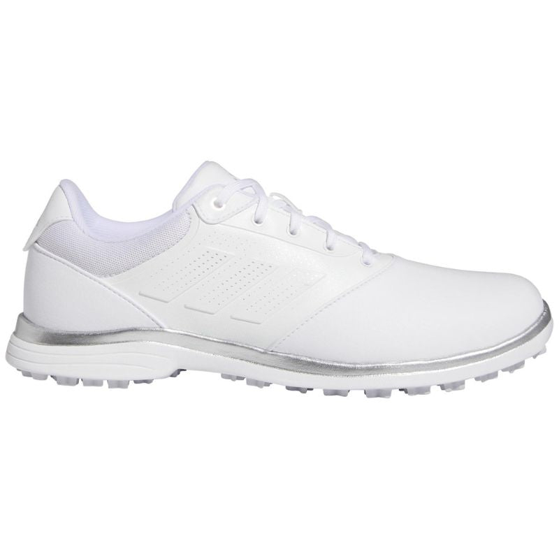 adidas Women's Alphaflex 24 Spikeless Golf Shoes White Silver Medium