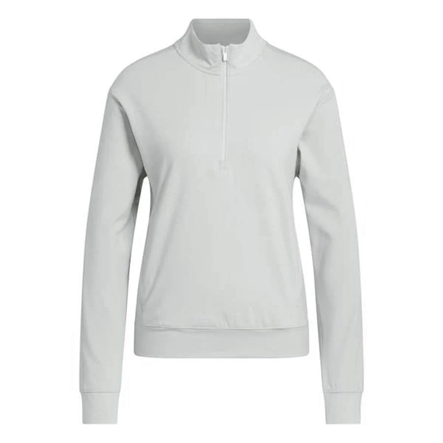 adidas Women's Ultimate365 Half - Zip Layering Top Wonder Silver