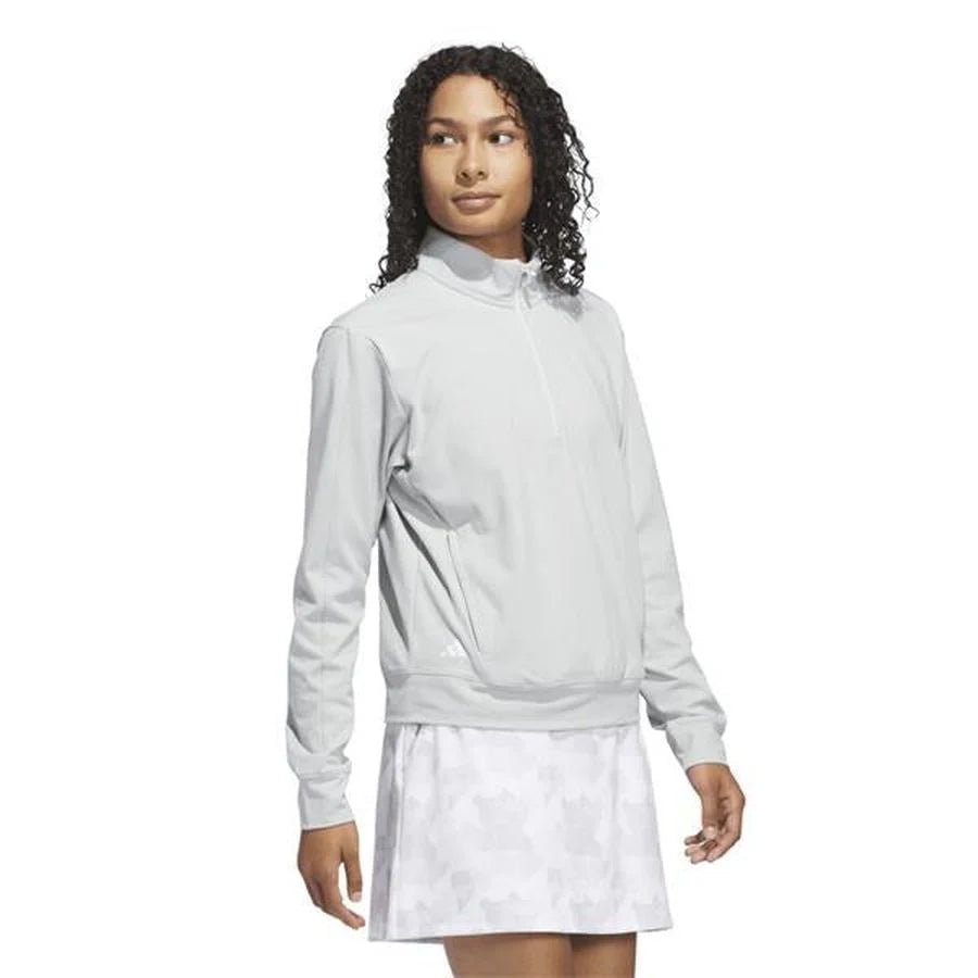 adidas Women's Ultimate365 Half - Zip Layering Top Wonder Silver
