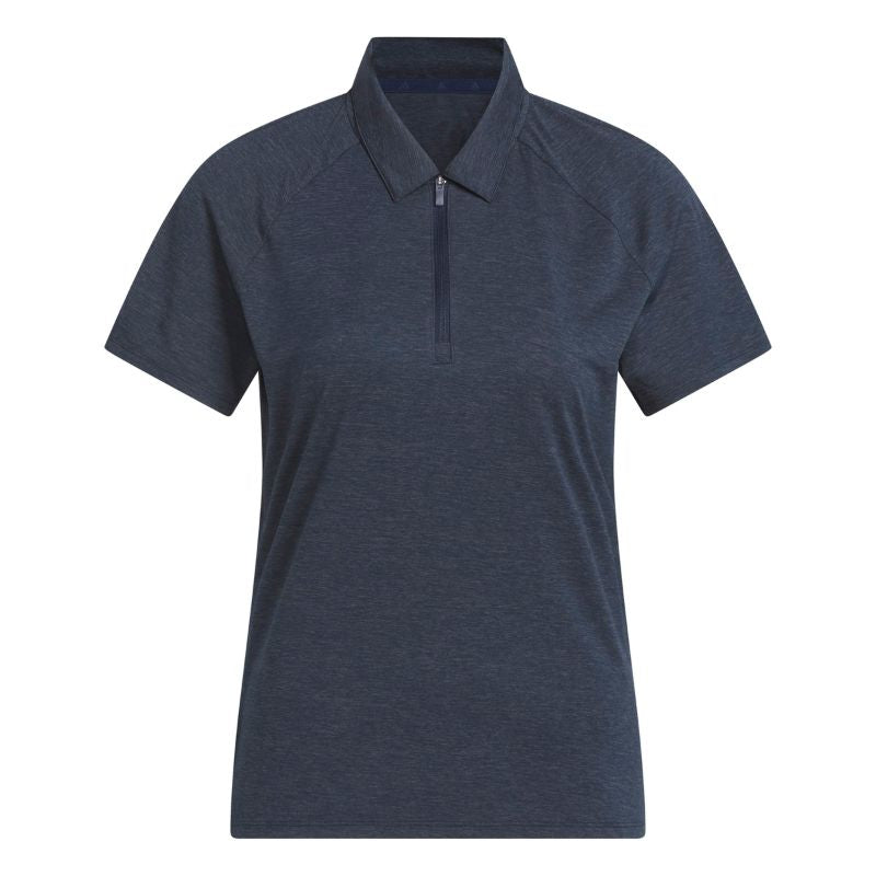 adidas Women's Ultimate365 Heathered Twistknit Polo Navy
