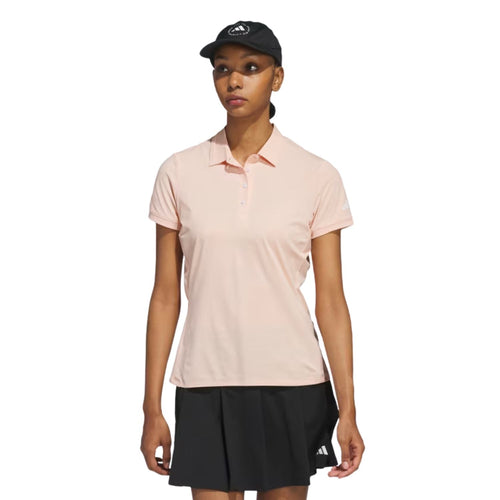adidas Women's Ultimate365 Tour Twistknit Polo Powder Coral SMALL