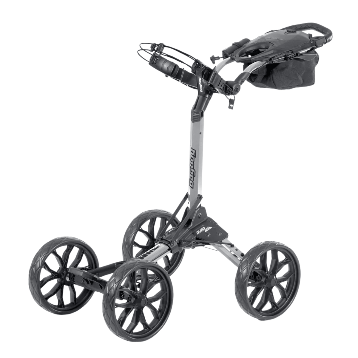 Bag Boy Quad Pro Push Cart Silver Black