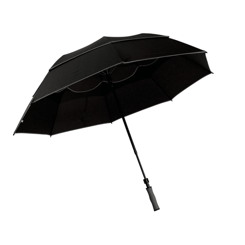 Bag Boy Windvent Telescoping Umbrella Black Grey