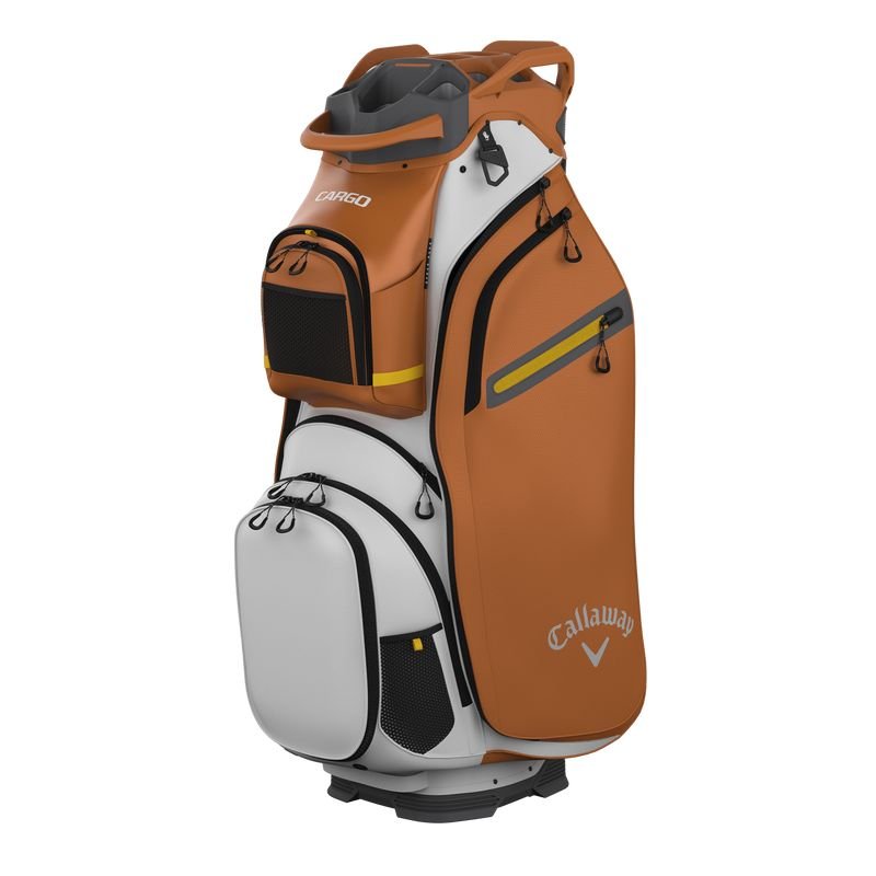 Callaway CARGO Cart Bag White Copper Goldenrod