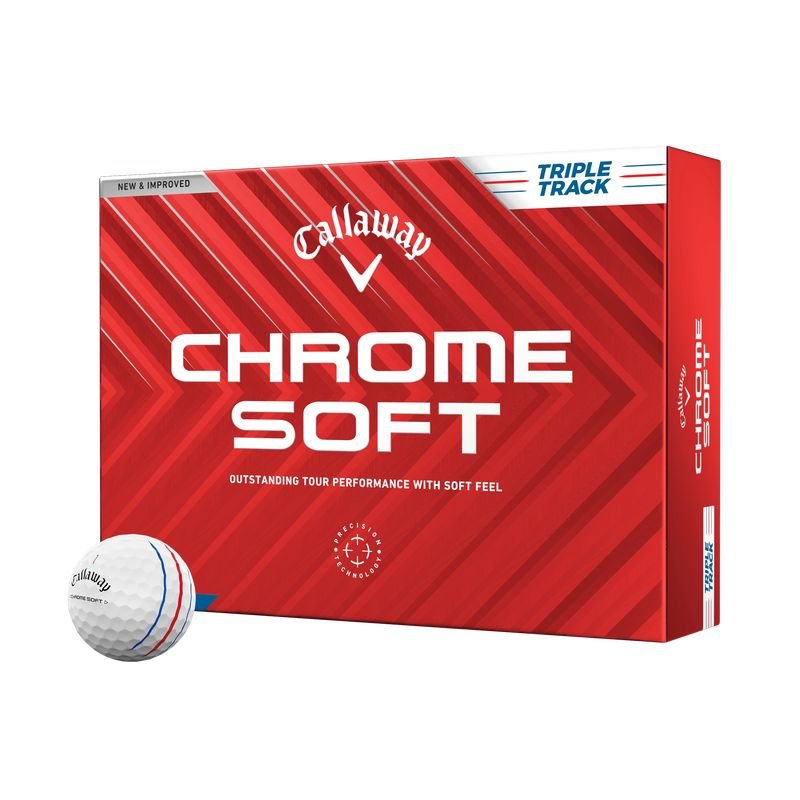 Callaway Chrome Soft Triple Track Golf Balls White