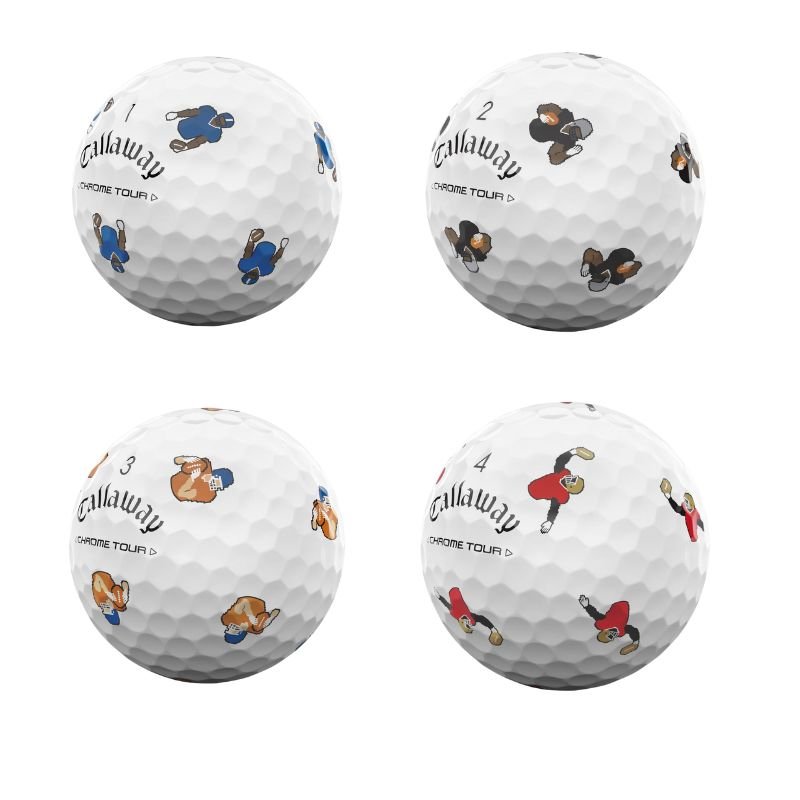 Callaway Chrome Tour Retro Football Golf Balls