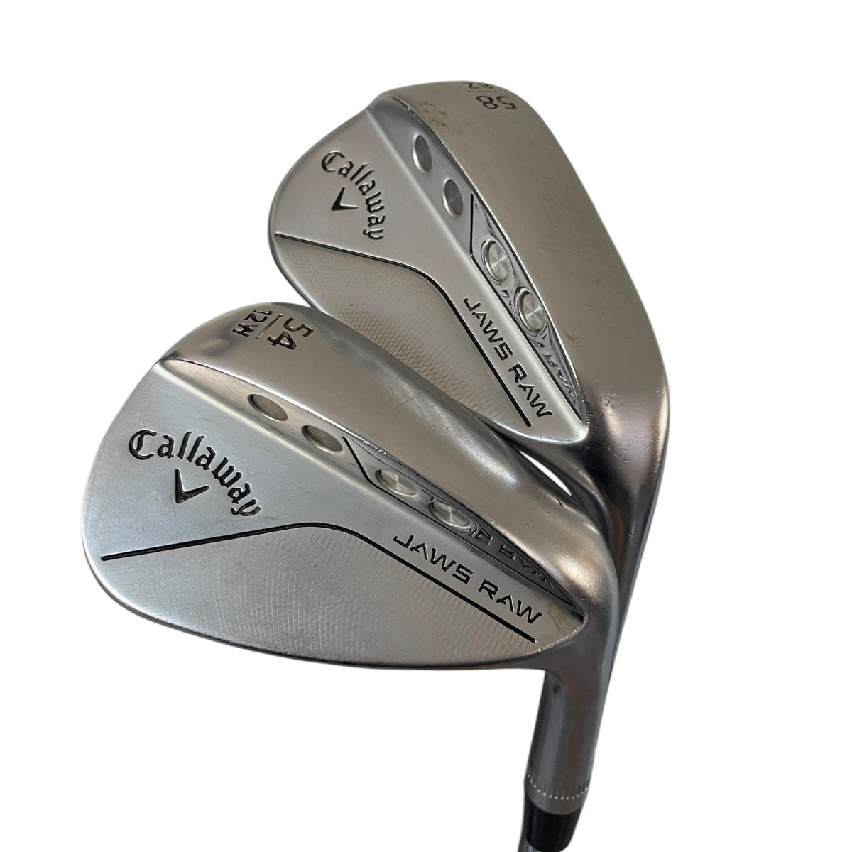 Callaway JAWS Raw Wedge Set - Used Right 54.12 W 58.08 Z True Temper Dynamic Gold MID 115 - R300 (-0.5" SHORT & 2° FLAT)