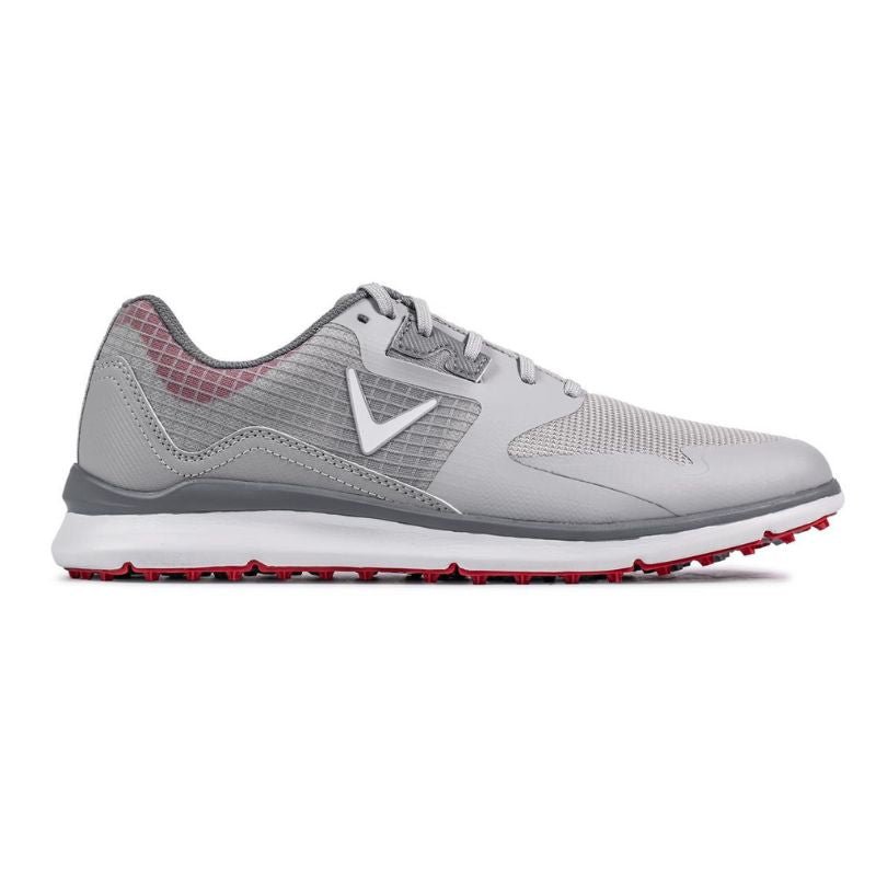 Callaway Oceanside V2 Spikeless Golf Shoe Grey Red Medium