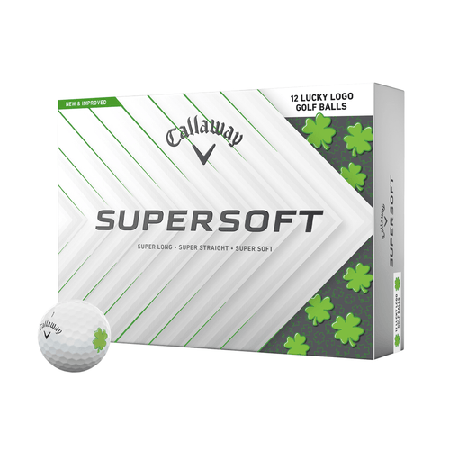 Callaway Supersoft Lucky Golf Balls White Green