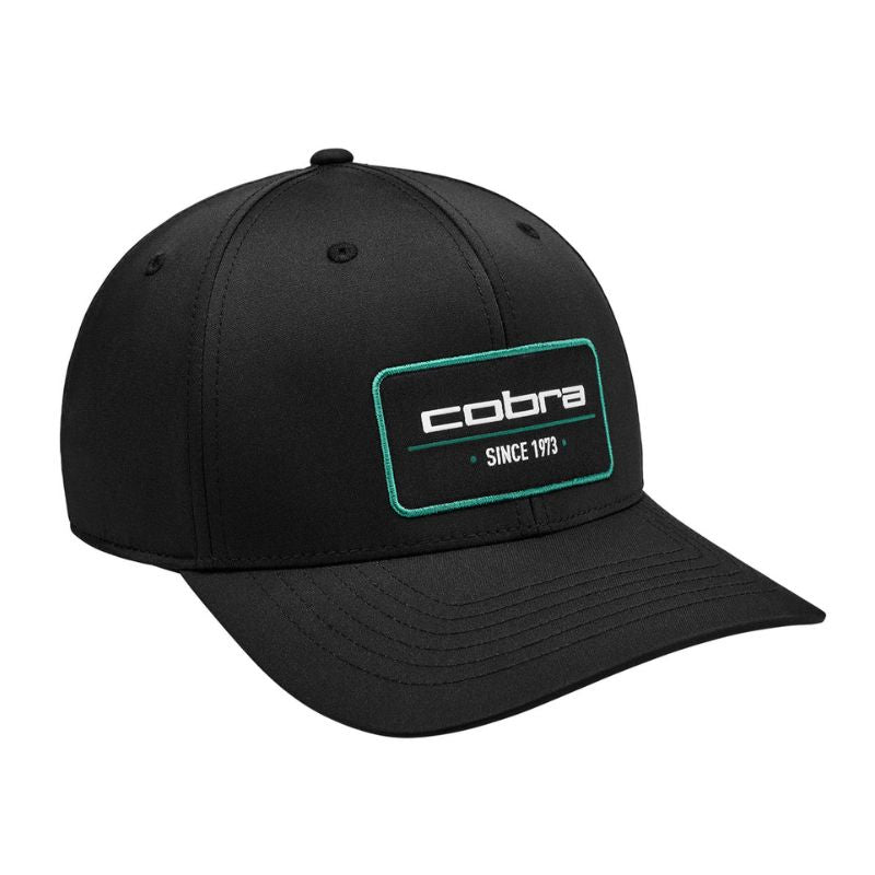 Cobra 1973 Patch Cap Black Vine White OSFA