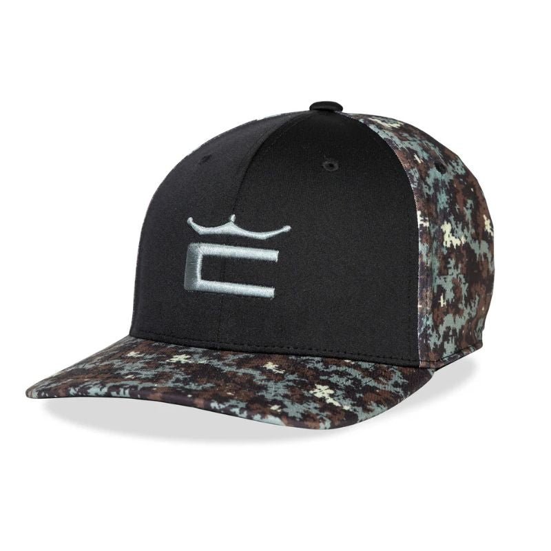 Cobra Camo Crown C Snapback Cap Black OSFA