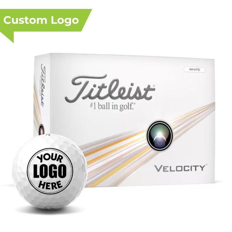 Custom Logo Titleist Golf Balls Velocity - White 3-4 Weeks