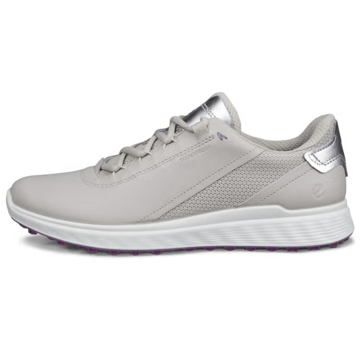 ECCO Womens S-Casual Spikeless Lace Golf Shoes Grey Medium