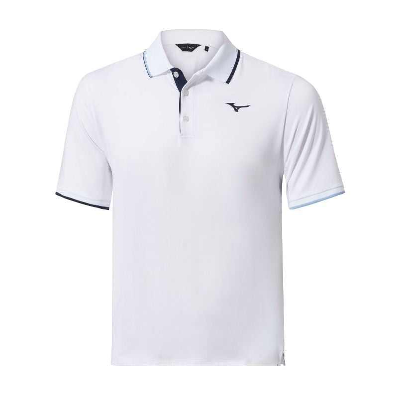 Mizuno Quick Dry Comp Plus Polo Men&#39;s Shirt Mizuno White SMALL 
